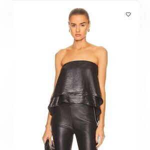 NWT RtA Eliana strapless black top - size 8 - $395 MSRP